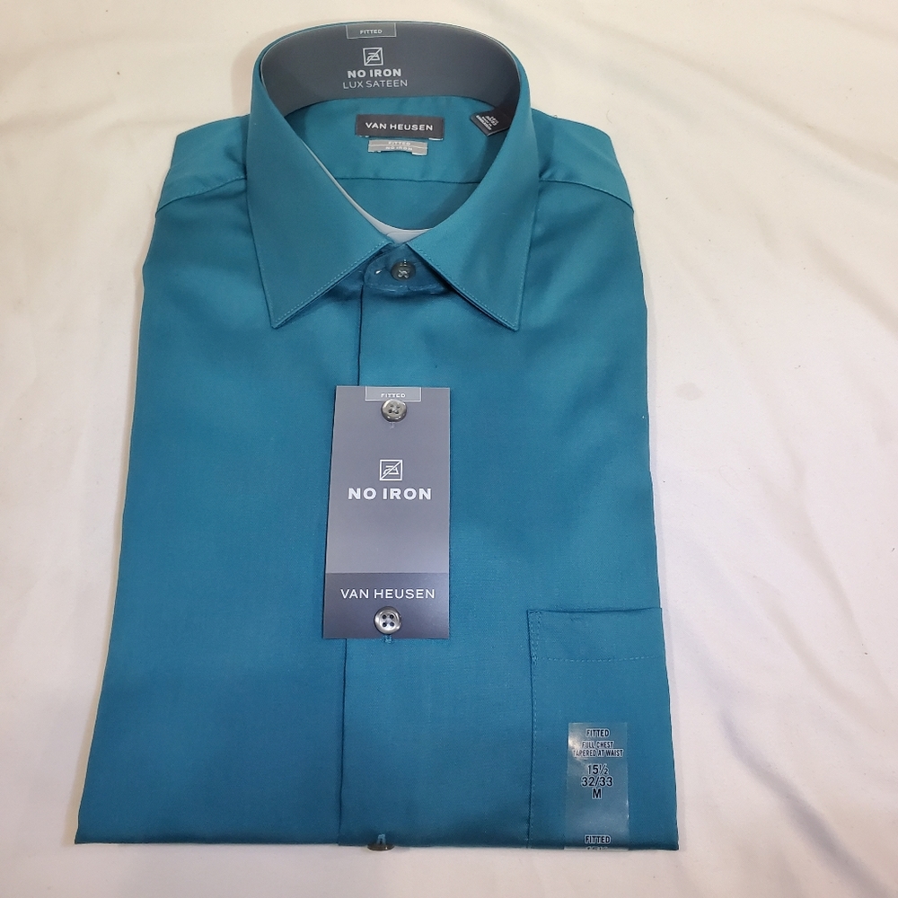 Van Heusen No Iron Lux Sateen Mens dress shirt